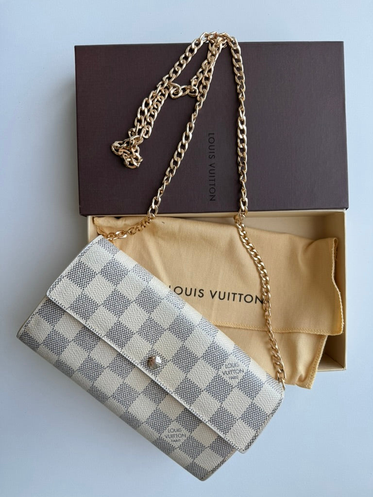 Louis Vuitton - Demier - Leather - Long Wallet w/ comp, Chain. Full Set & COA.