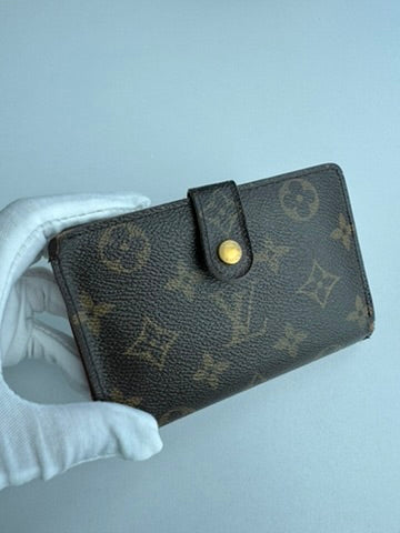 Louis Vuitton - Monogram Leather Kisslock Wallet