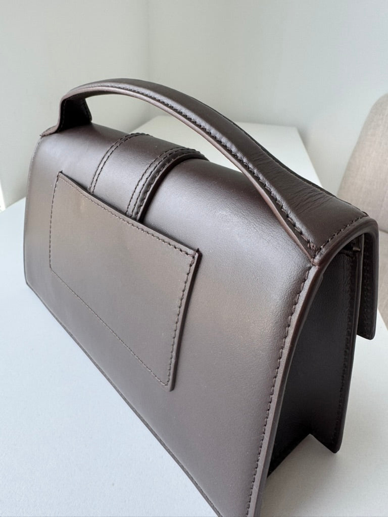 Jacquemus - handbag darkrown leather