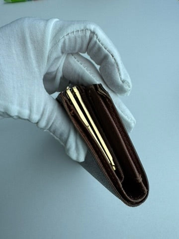 Louis Vuitton - Monogram Leather Kisslock Wallet