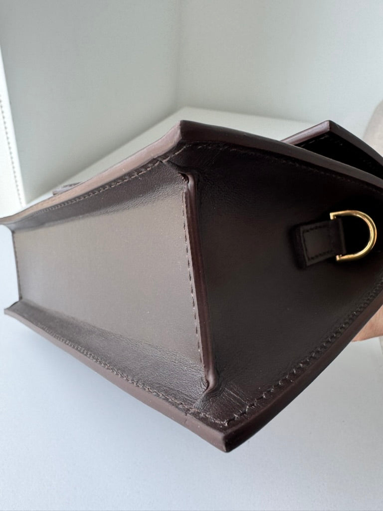 Jacquemus - handbag darkrown leather