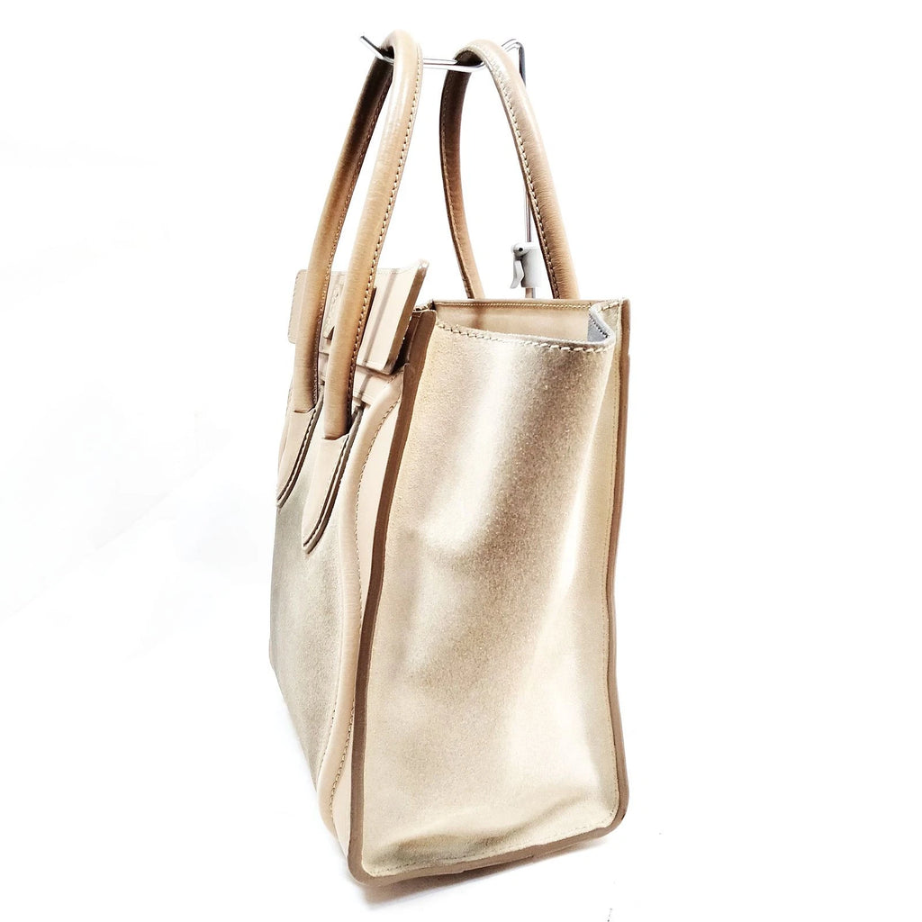 Celine - Luggage Suede and Leather Hand Bag