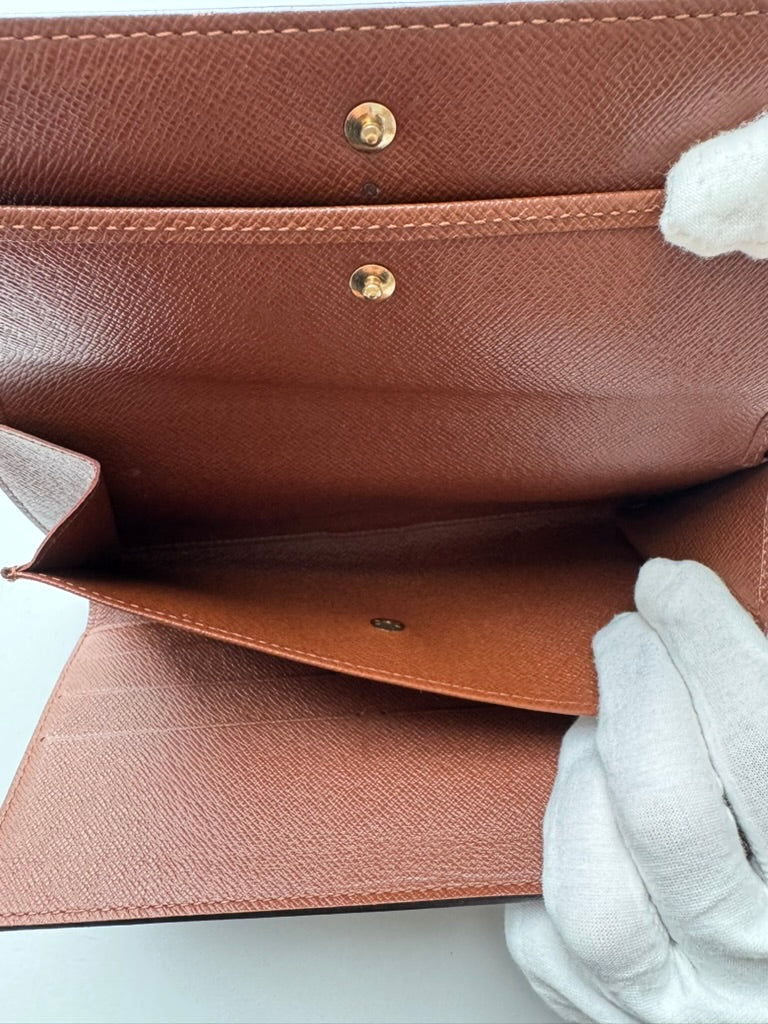 Louis Vuitton - Monogram Leather w/ comp, chain Long wallet