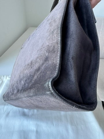 Salvatore Ferragamo - Grey Suede Leather Crossbody Bag