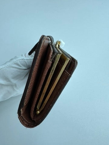 Louis Vuitton - Monogram Leather Kisslock Wallet