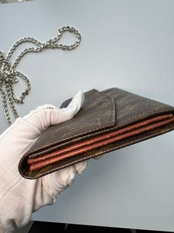 Louis Vuitton - Monogram Leather Long Wallet w/ comp. Chain