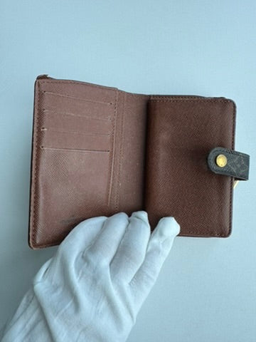 Louis Vuitton - Monogram Leather Kisslock Wallet