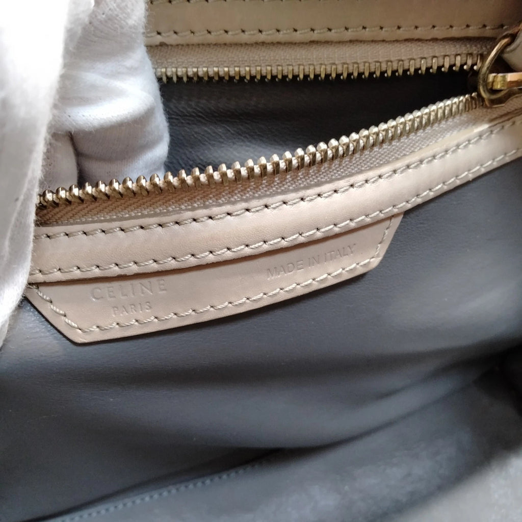 Celine - Luggage Suede and Leather Hand Bag