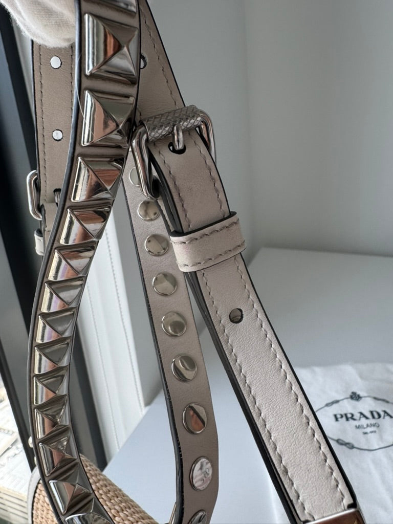 Prada - Elektra crossbody tissue with metal