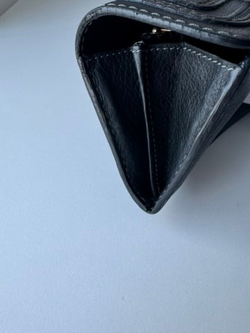 Chloe - Long folded wallet - black leather