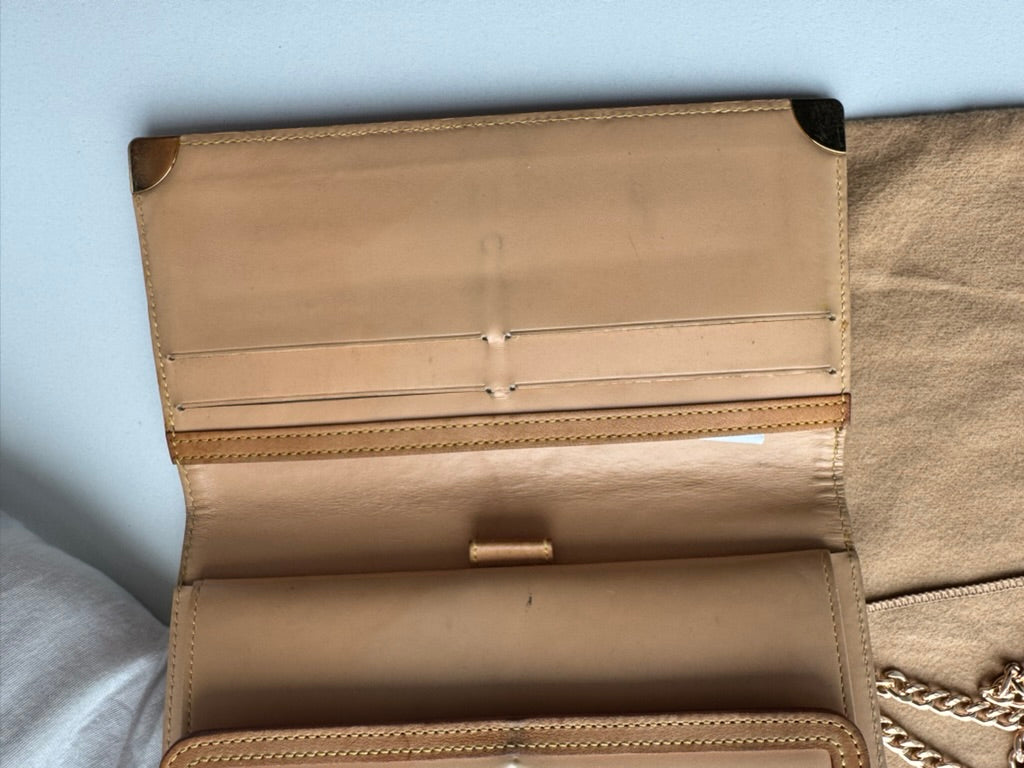 Louis Vuitton - Murakami - Leather Long wallet w/ comp, chain. COA