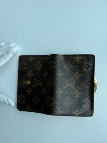 Louis Vuitton - Monogram Leather Kisslock Wallet