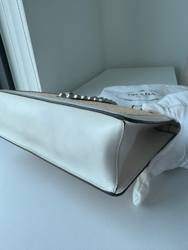 Prada - Elektra crossbody tissue with metal