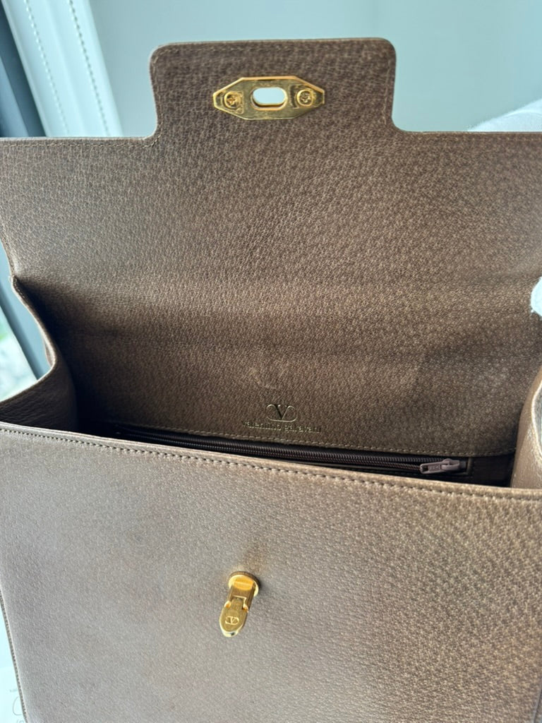 Valentino Garavani Brown leather handbag