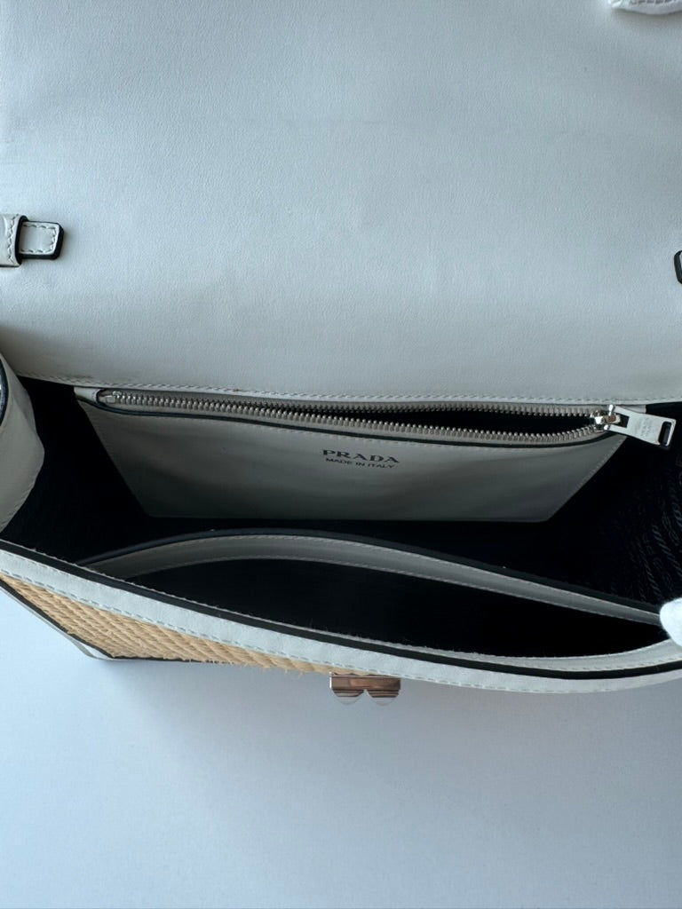 Prada - Elektra crossbody tissue with metal
