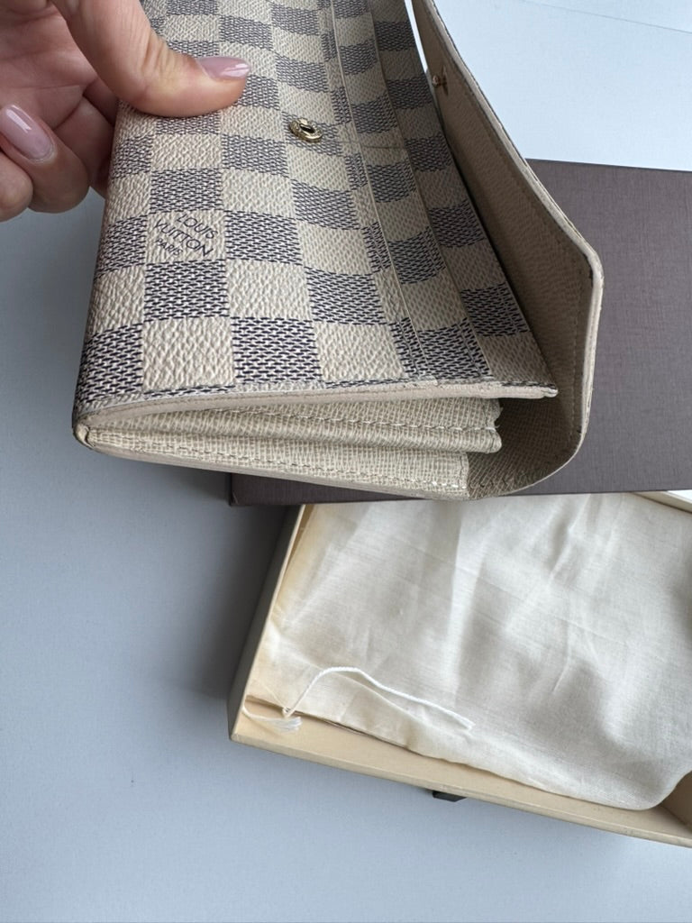 Louis Vuitton - Demier - Leather Long Wallet w/ comp, Chain, Full Set. COA.