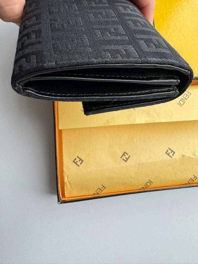 Fendi - Long Wallet - Monogram nylon - w/chain