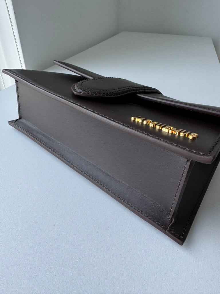 Jacquemus - handbag darkrown leather