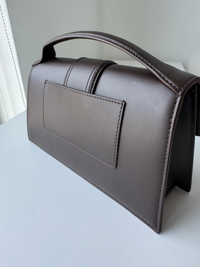 Jacquemus - handbag darkrown leather