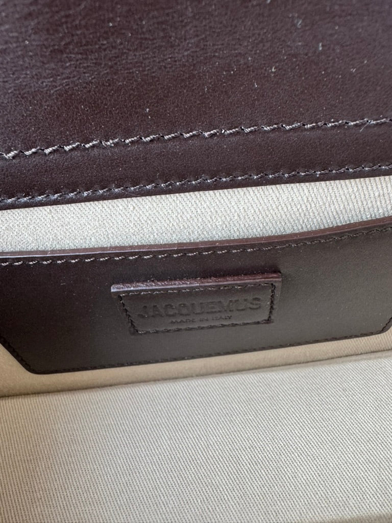 Jacquemus - handbag darkrown leather
