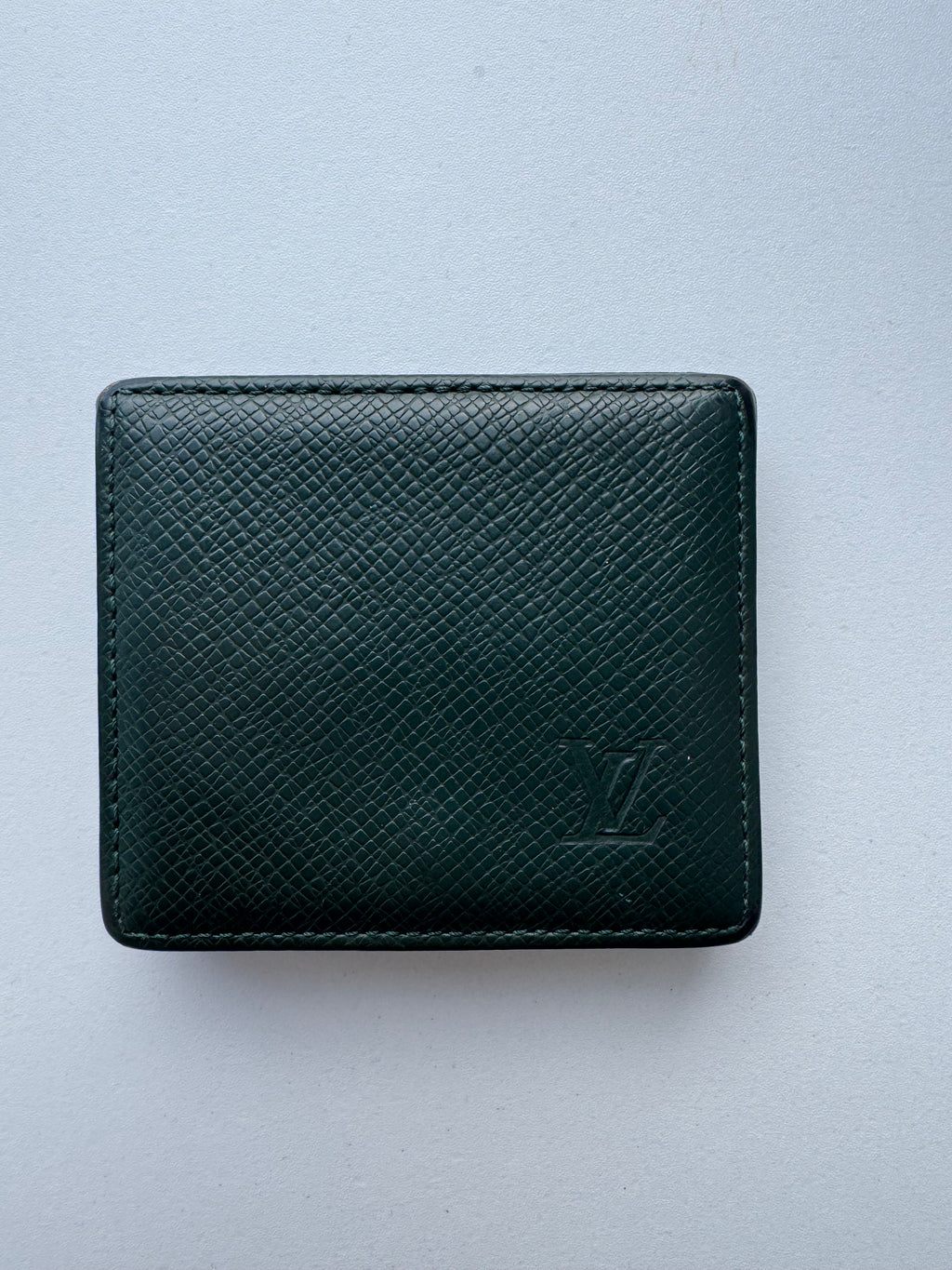 Louis Vuitton - square coinholder black leather