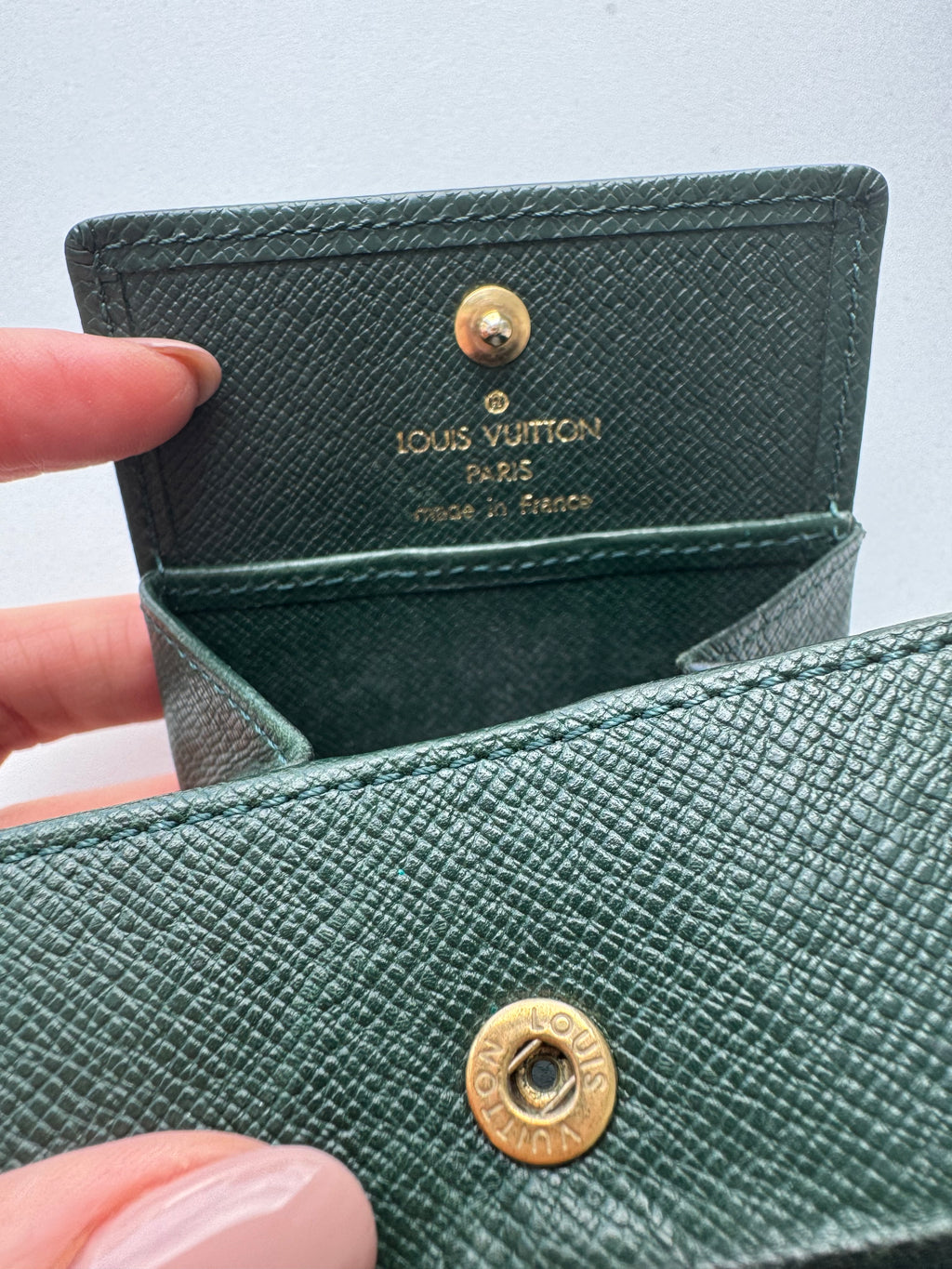 Louis Vuitton - square coinholder black leather