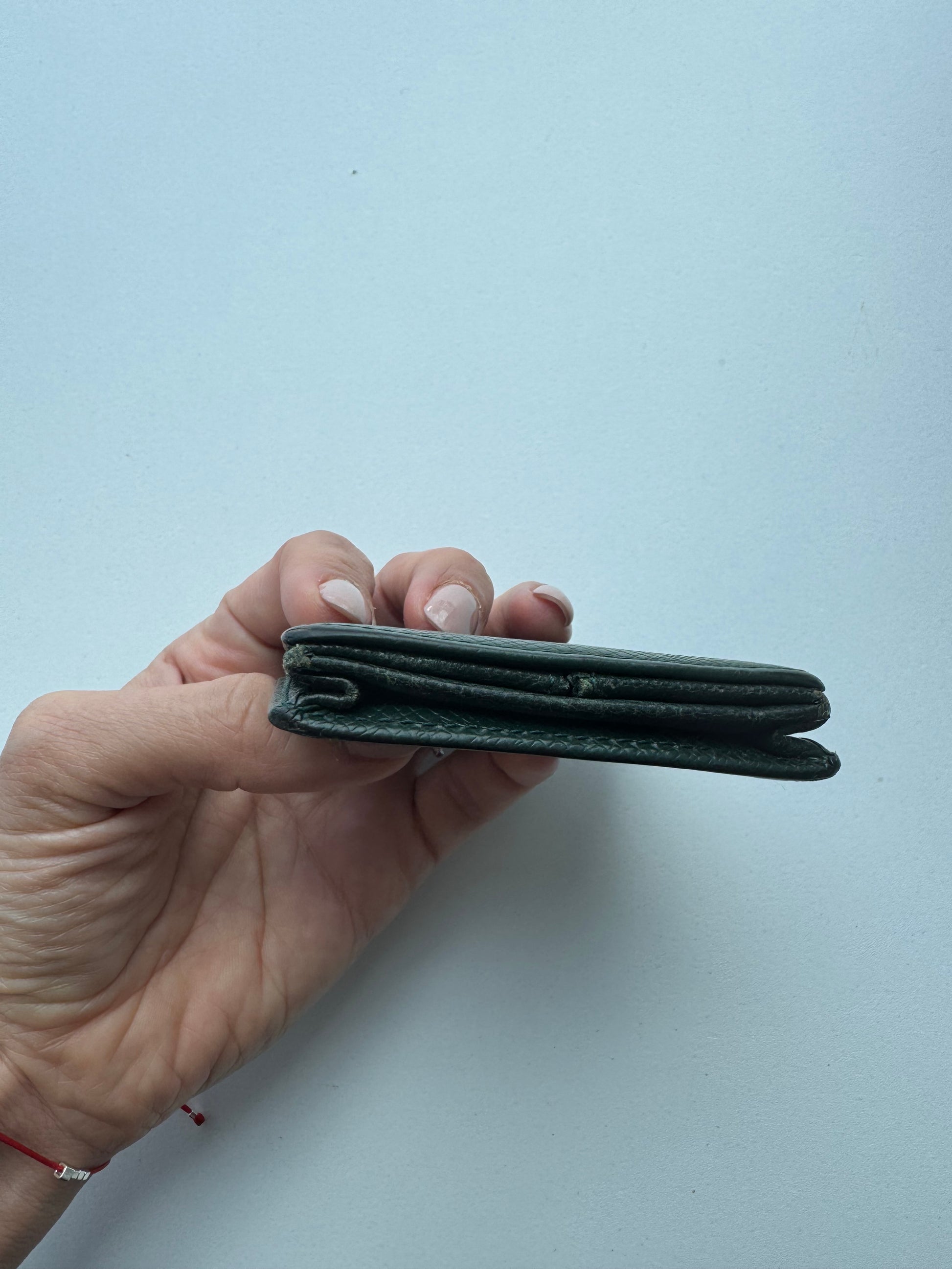 Louis Vuitton - square coinholder black leather