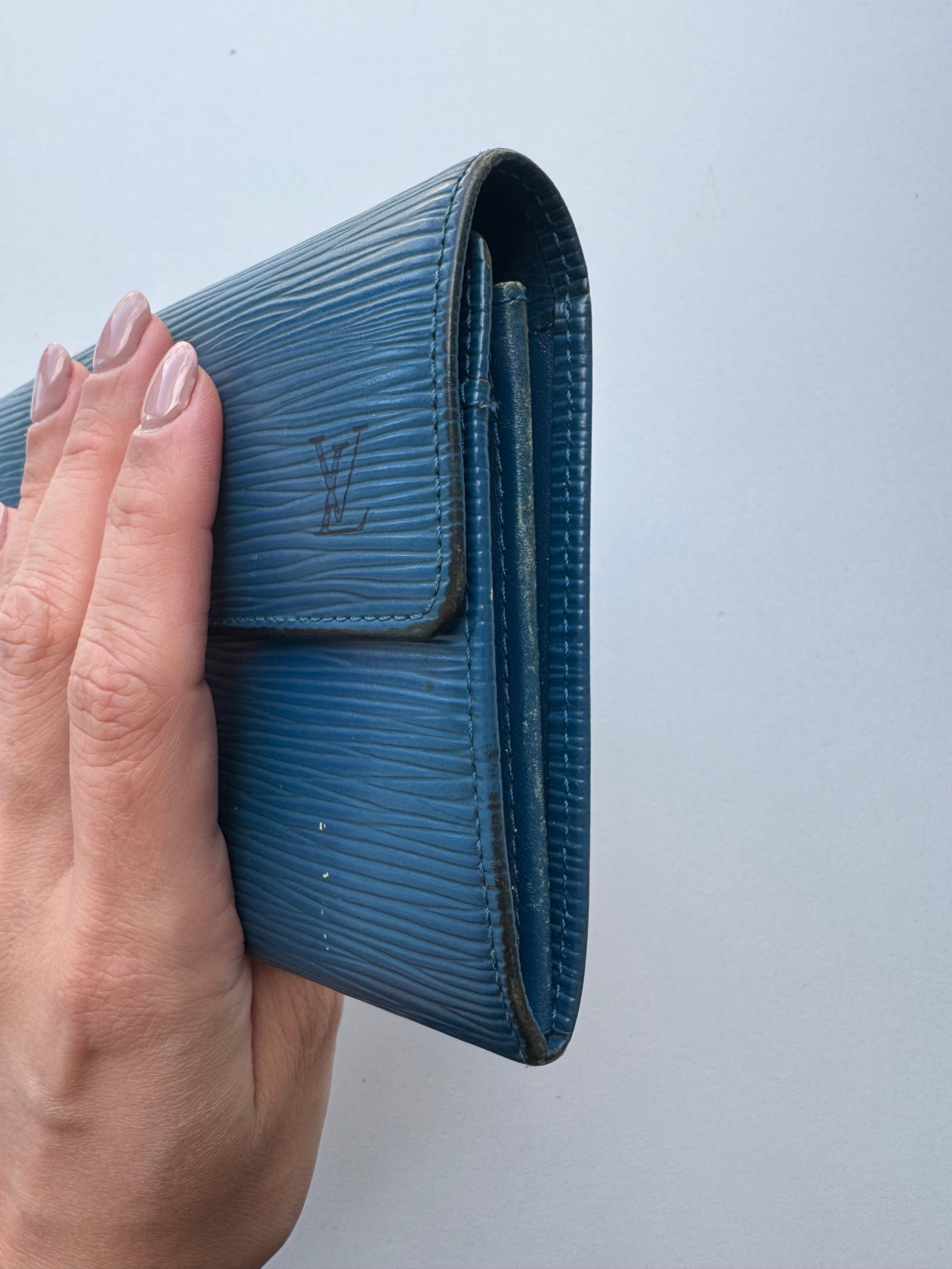 Louis Vuitton - Blue EPI Leather Long Wallet