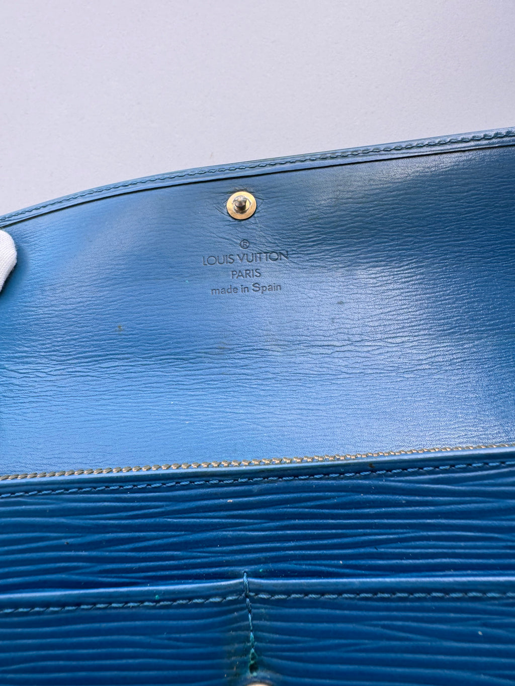 Louis Vuitton - Blue EPI Leather Long Wallet
