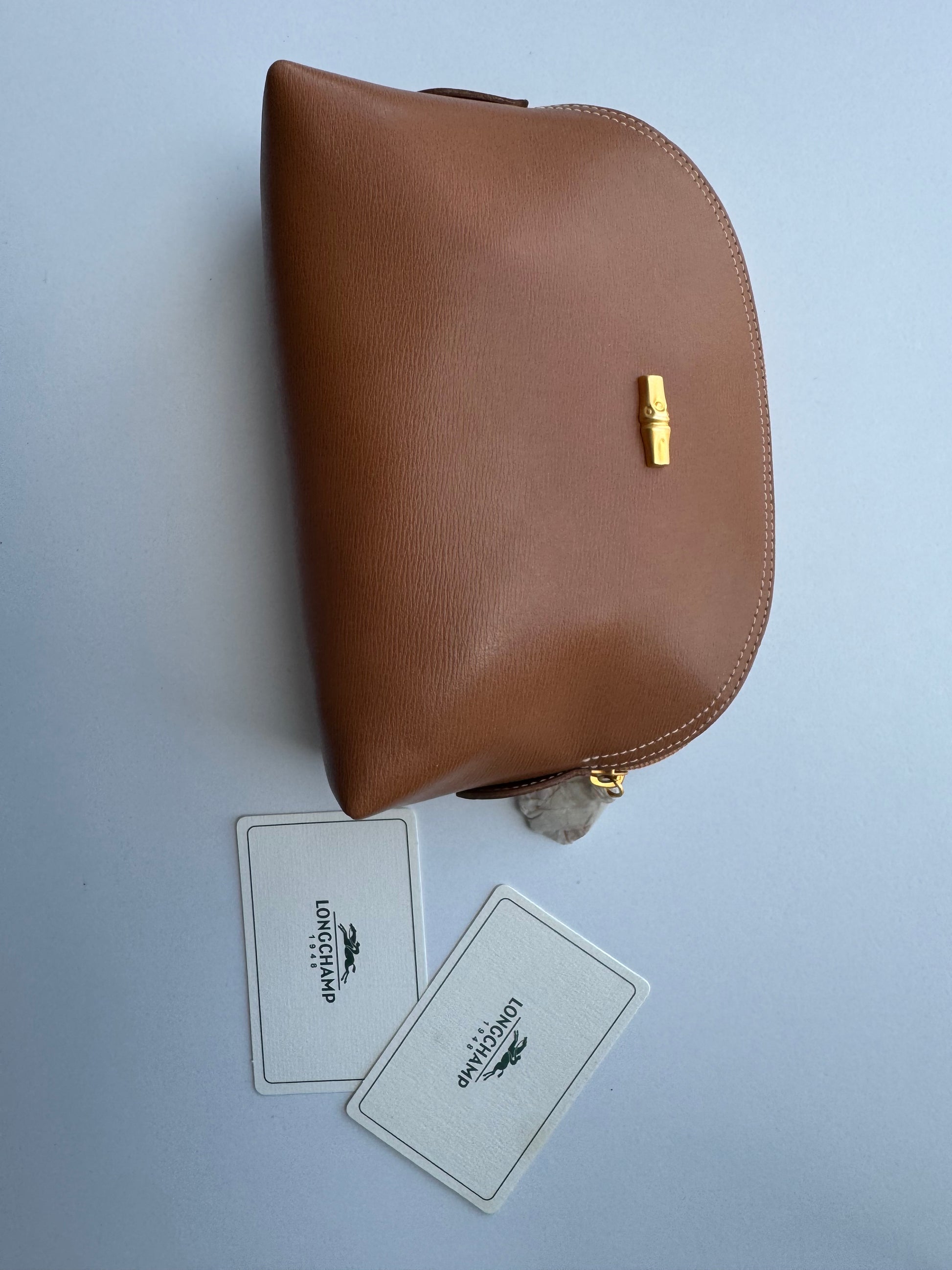 LONGCHAMP - Vanity brown leather - brand new