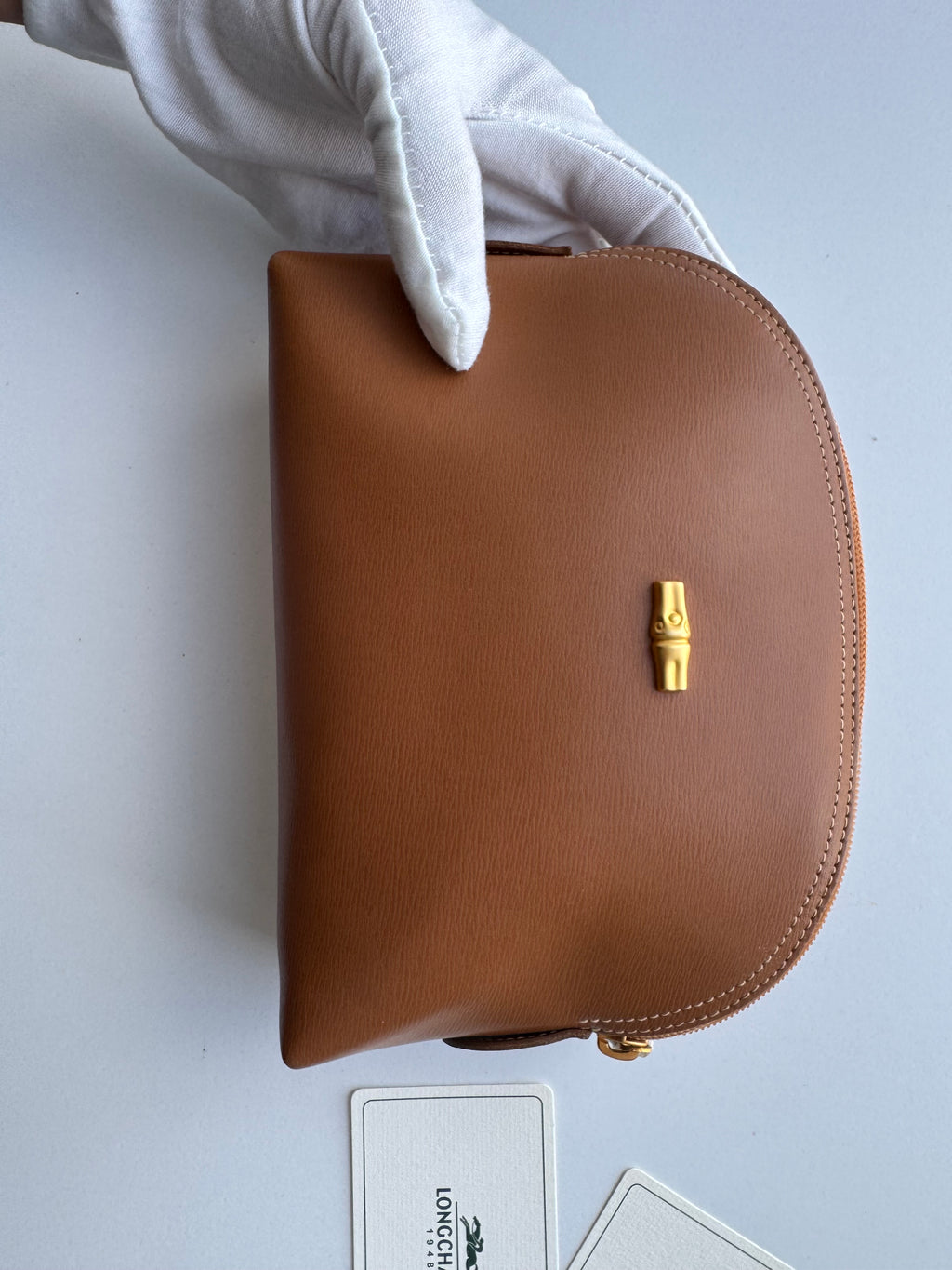 LONGCHAMP - Vanity brown leather - brand new
