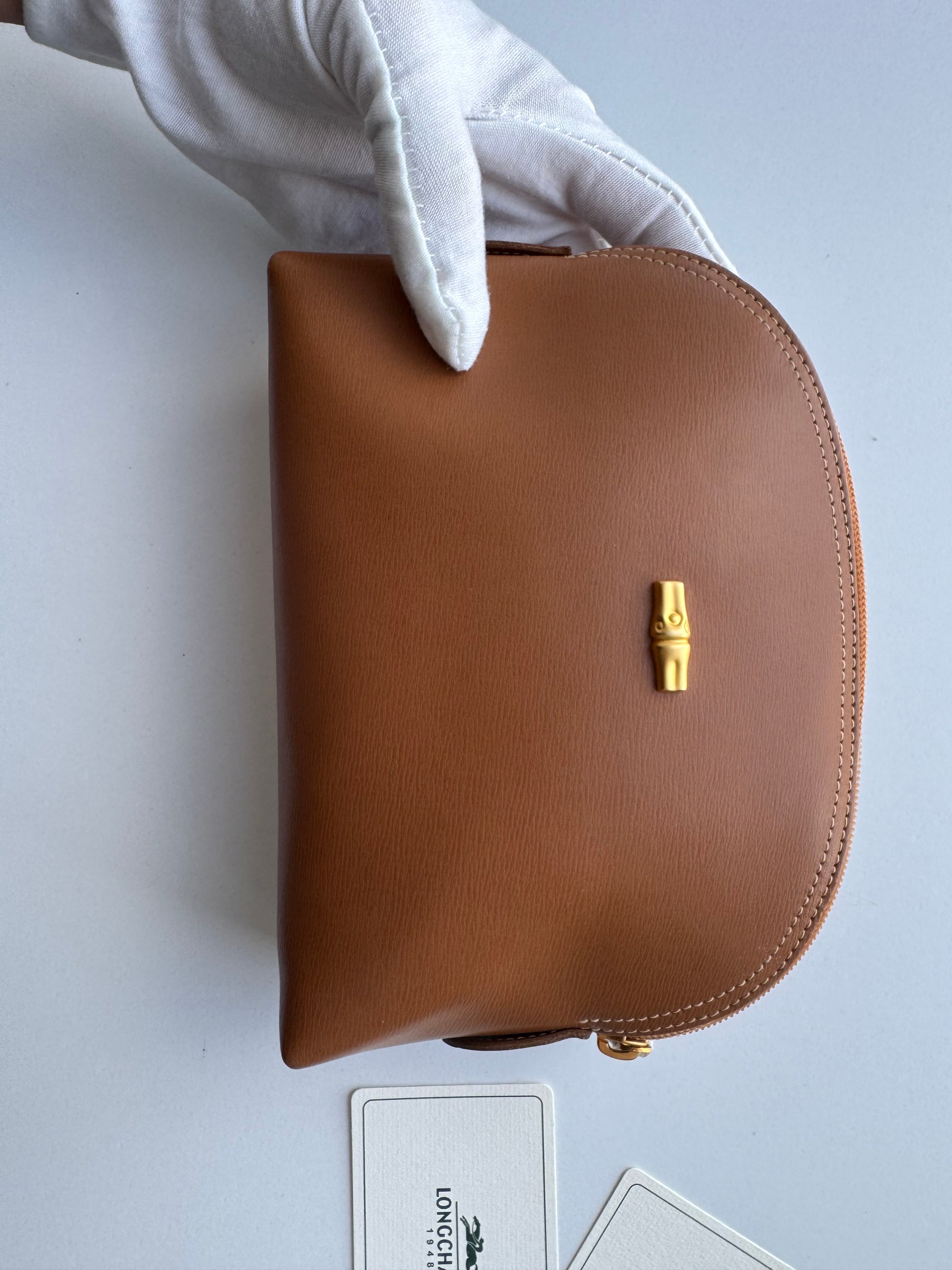 LONGCHAMP - Vanity brown leather - brand new