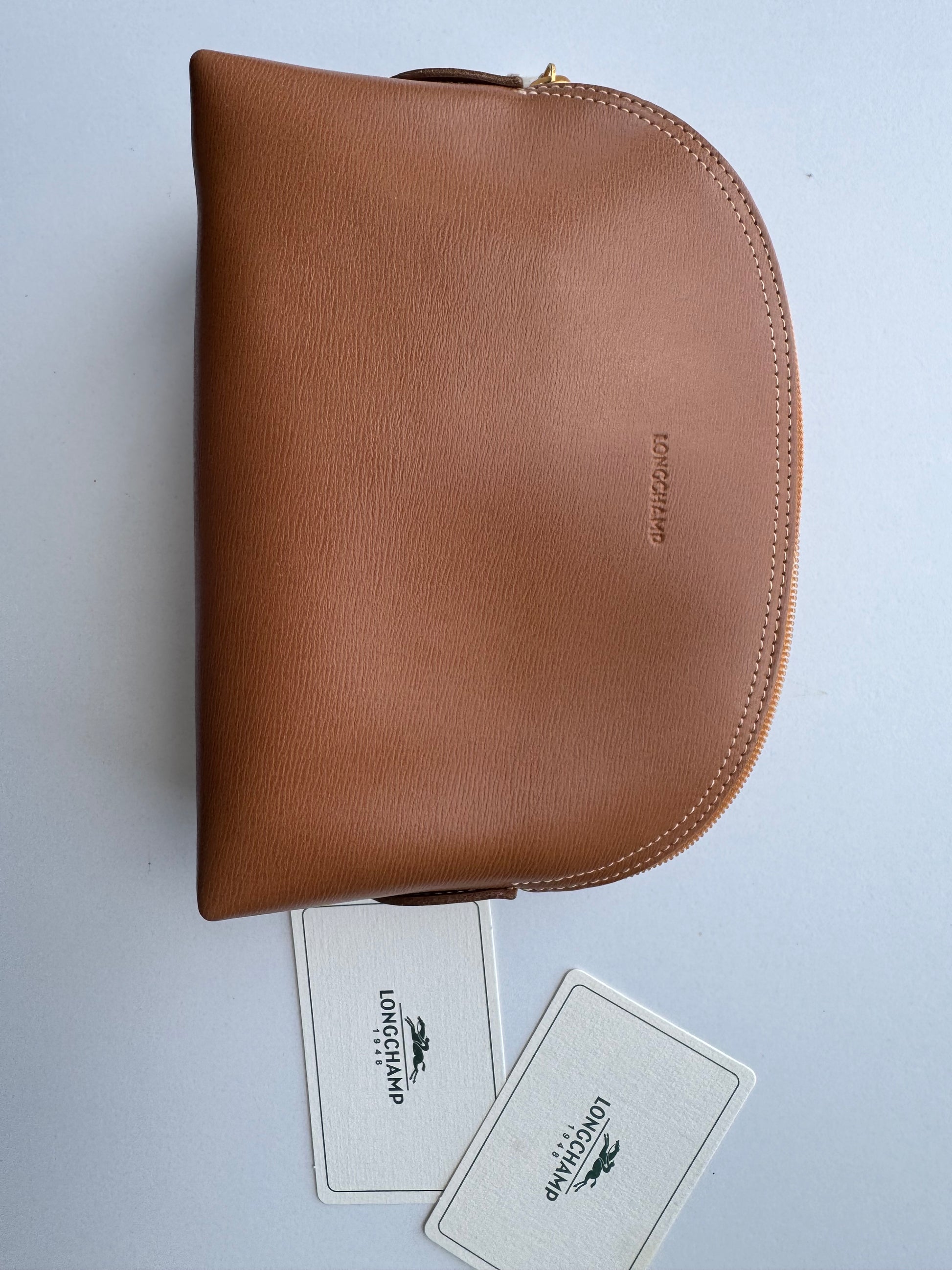 LONGCHAMP - Vanity brown leather - brand new