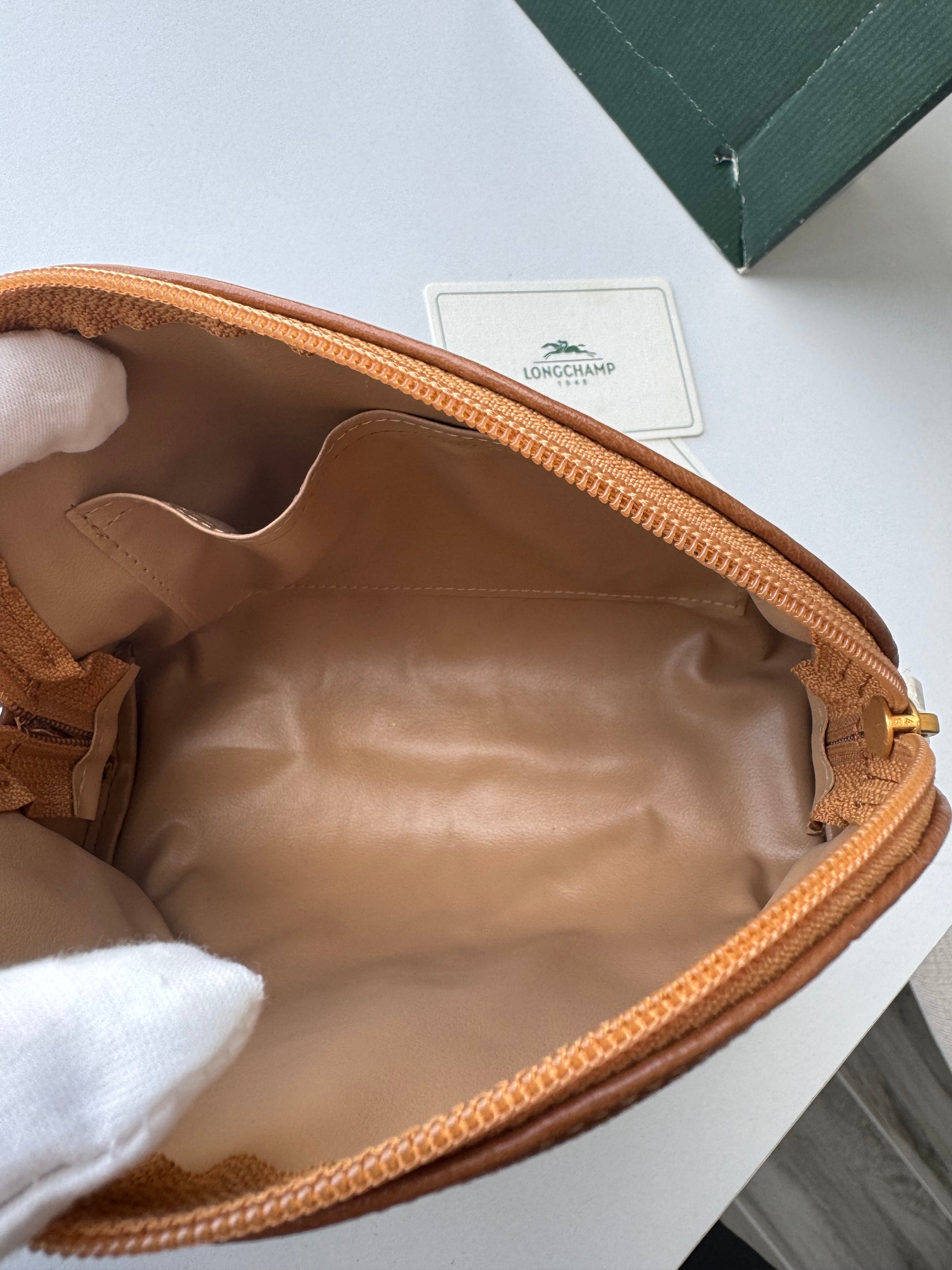 LONGCHAMP - Vanity brown leather - brand new