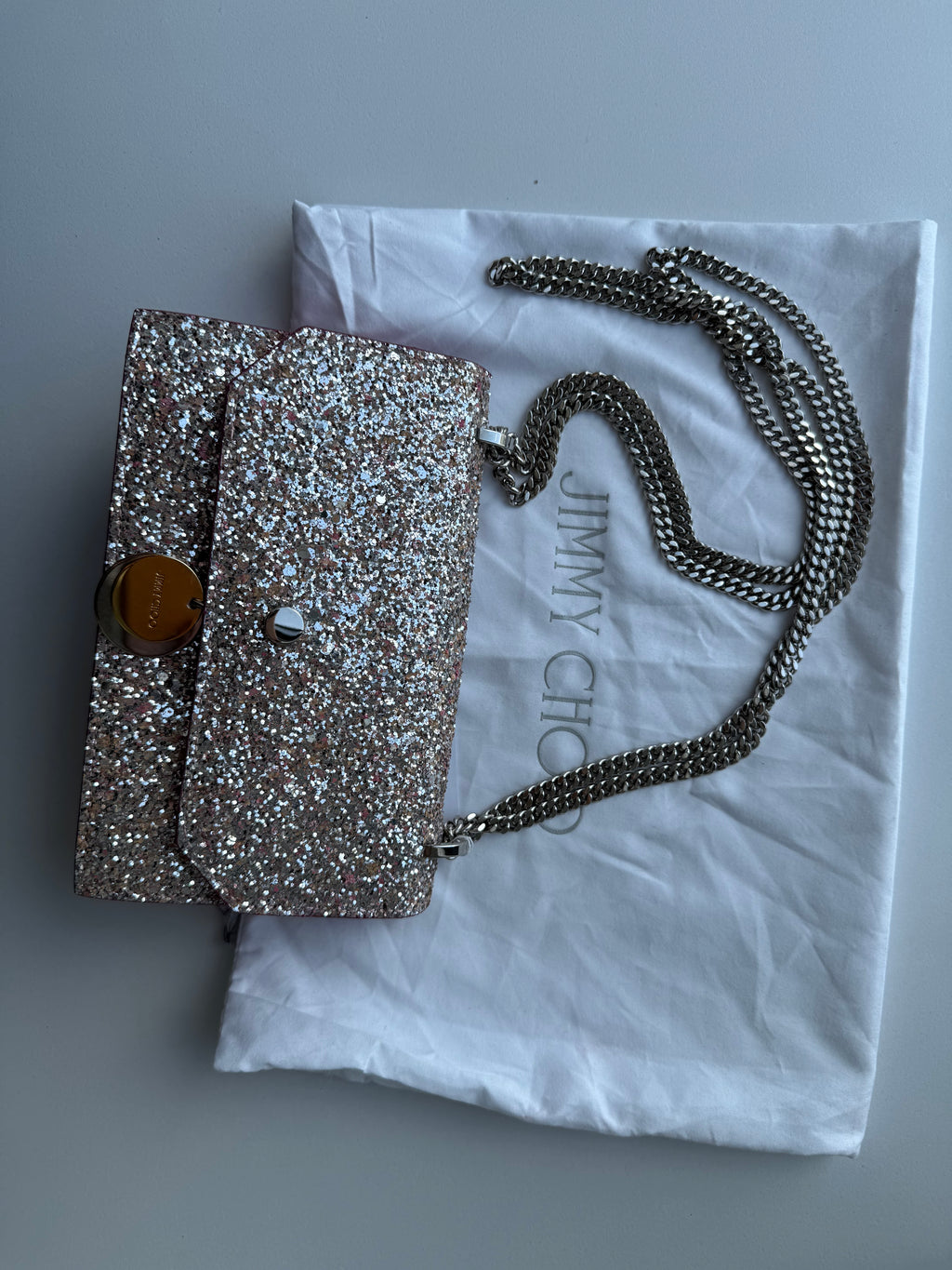 JIMMY CHOO - Sac rose shine shoulder bag