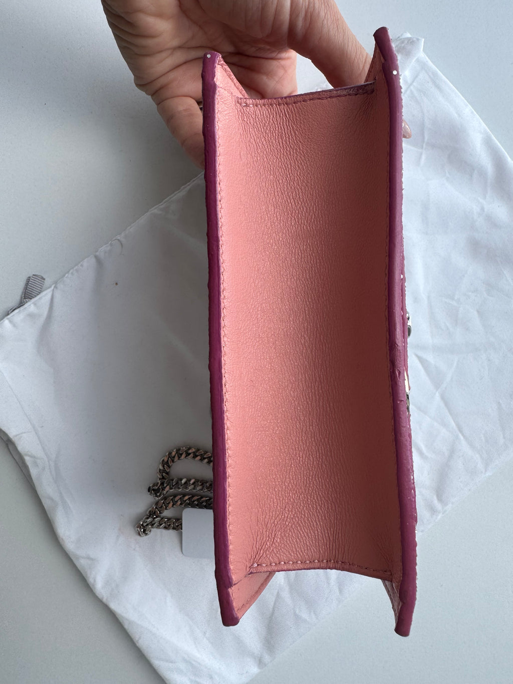 JIMMY CHOO - Sac rose shine shoulder bag