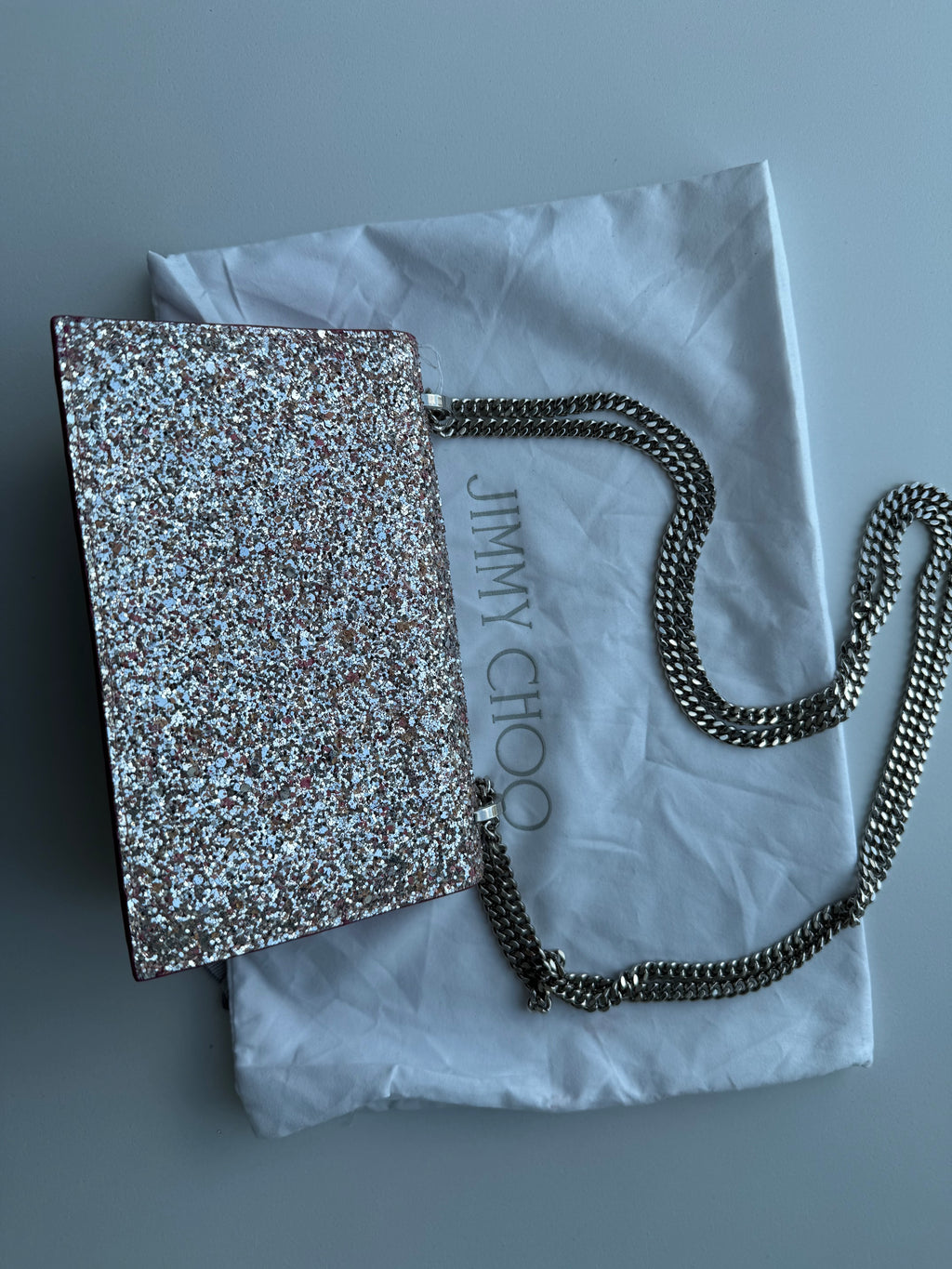 JIMMY CHOO - Sac rose shine shoulder bag