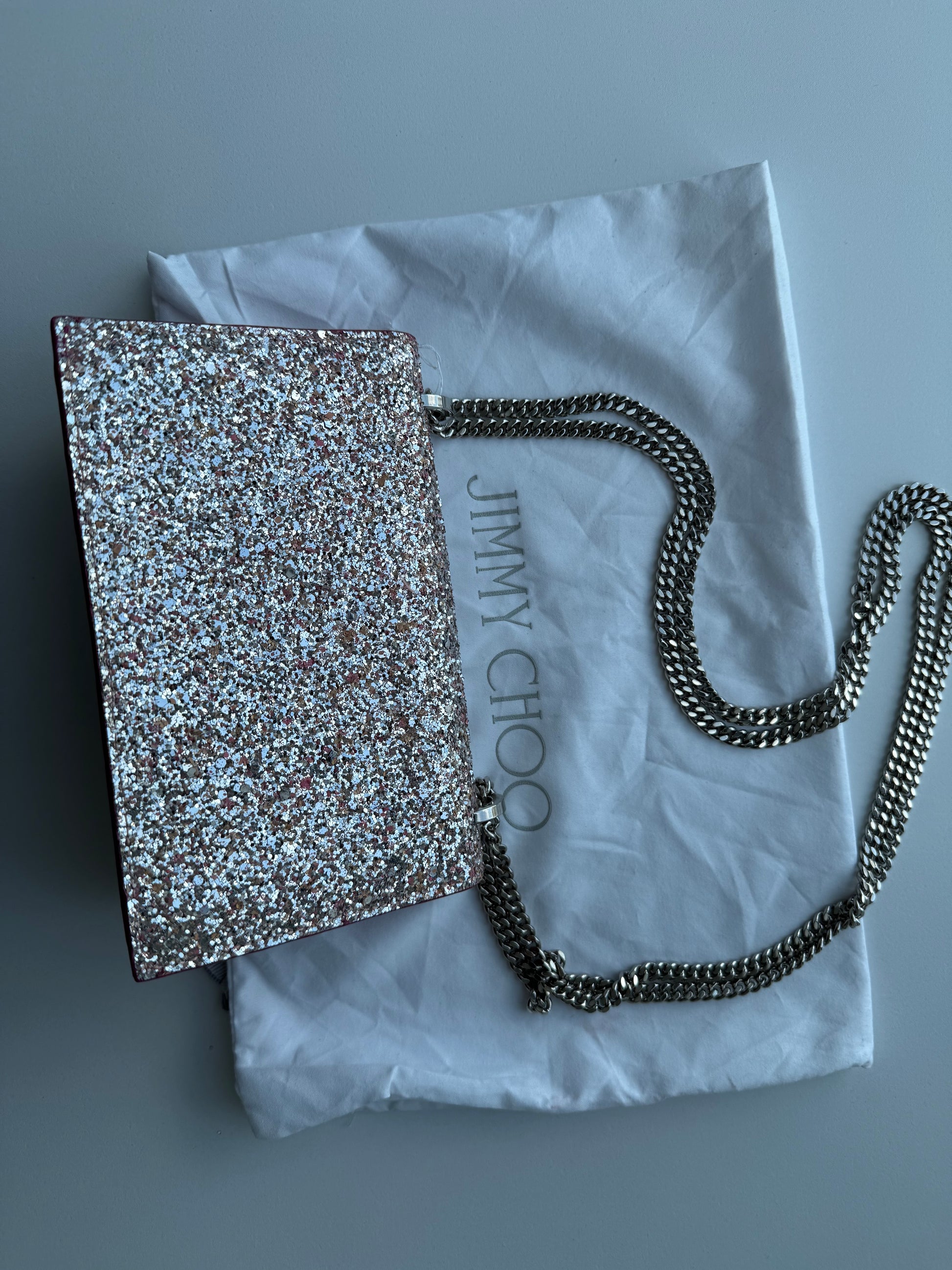 JIMMY CHOO - Sac rose shine shoulder bag