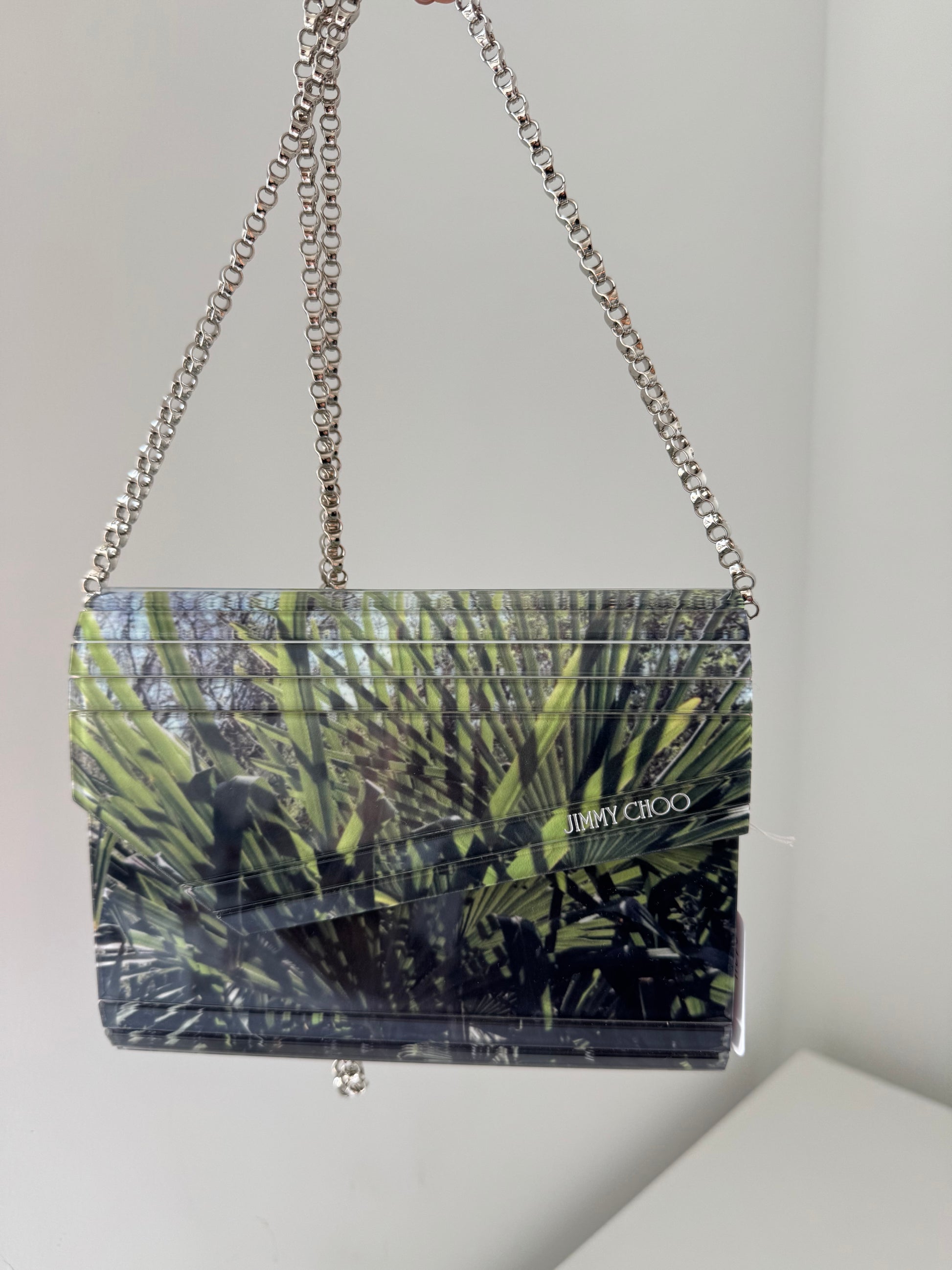 JIMMY CHOO - Sac plexi Green