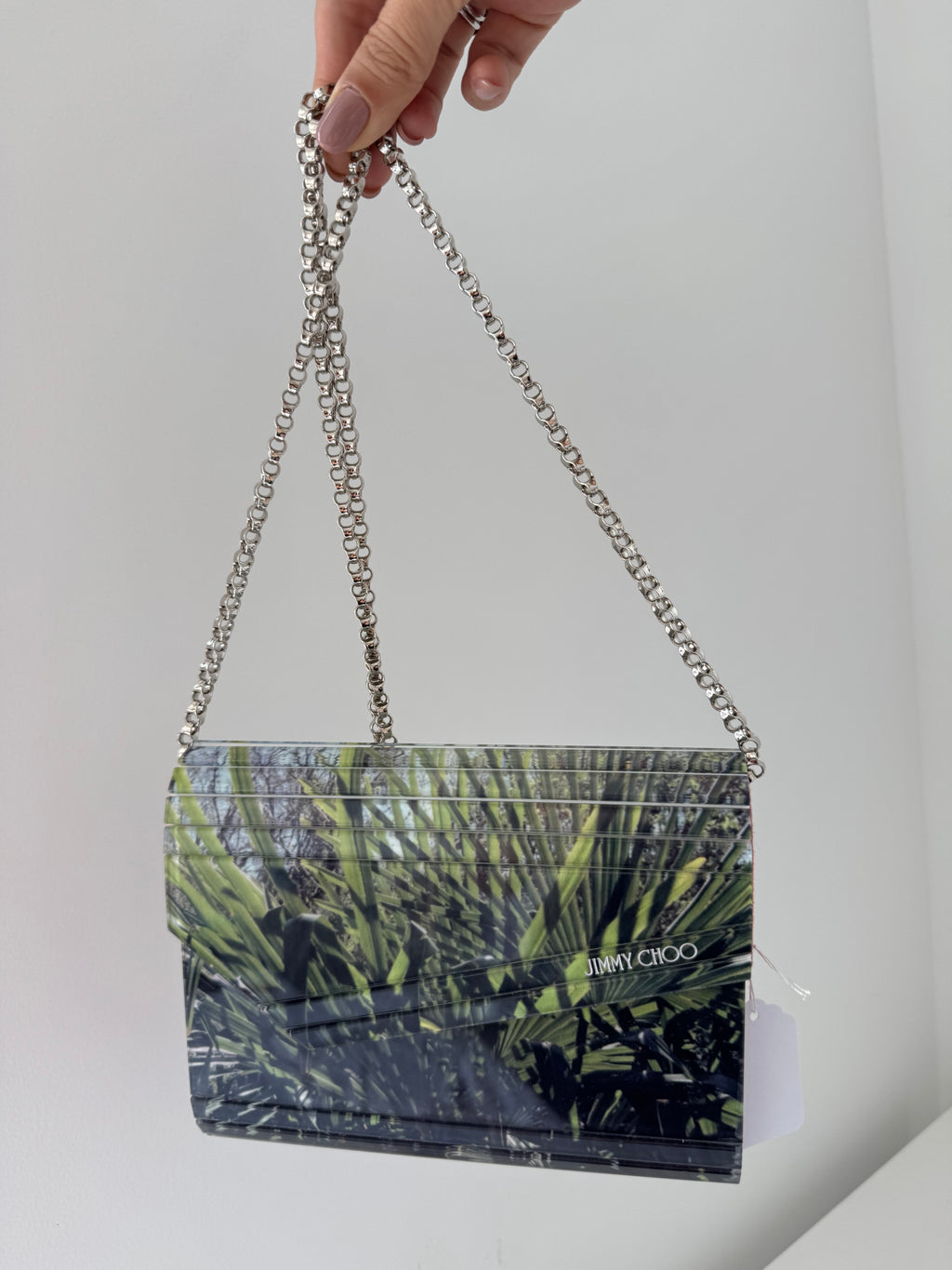 JIMMY CHOO - Sac plexi Green