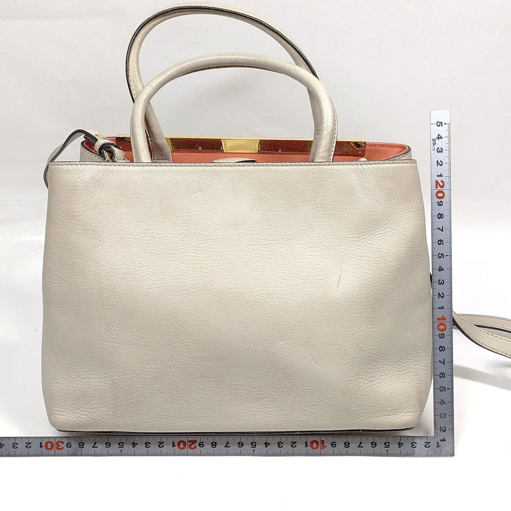 Fendi - Vitello 2jour Tote Beige Leather