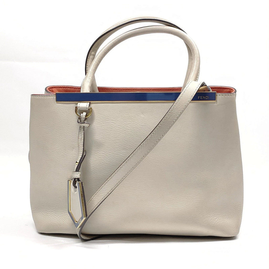 Fendi - Vitello 2jour Tote Beige Leather